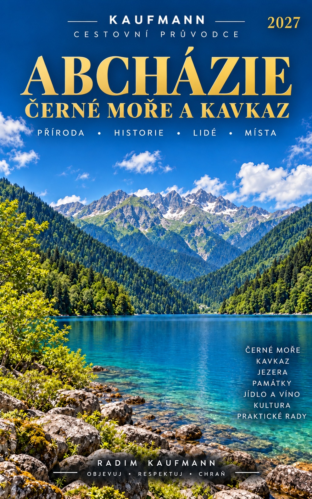 Obálka průvodce Abcházie — Černé moře a Kavkaz